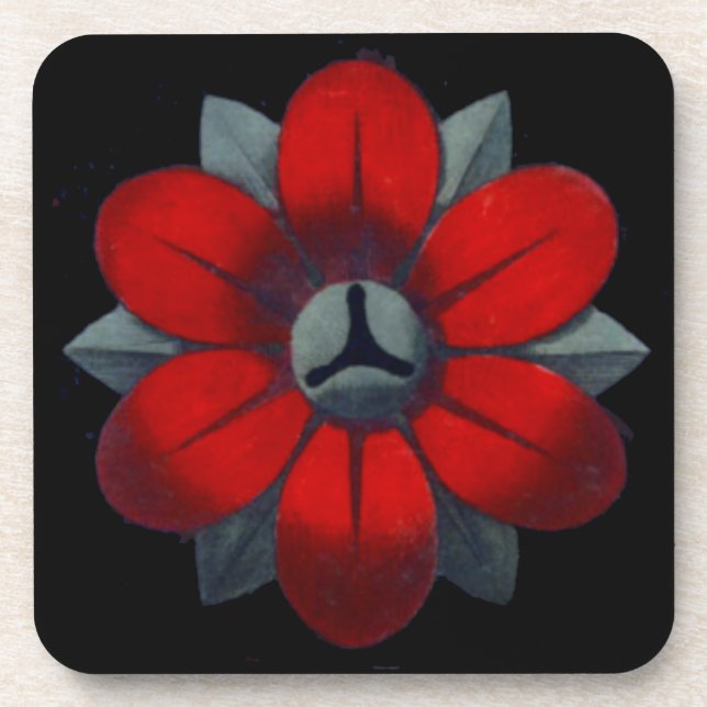 Rosette architecturale n° 3 - Dessous de verre (Devant)