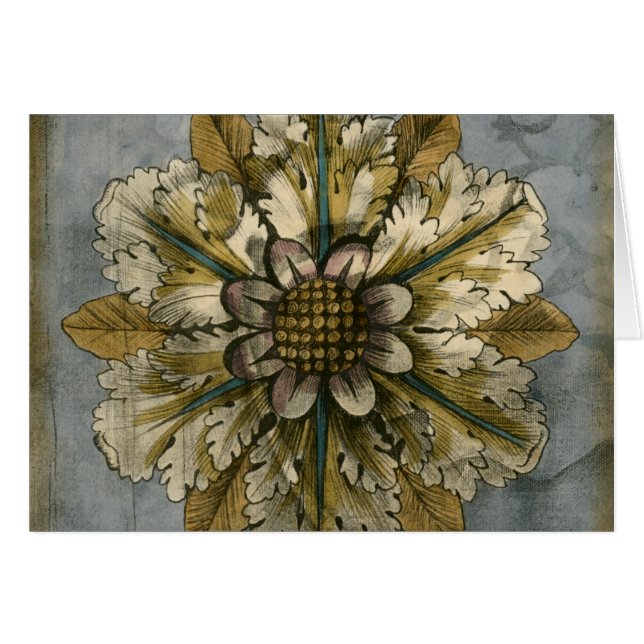 Rosette décorative Demask sur Arrière - plan gris (Devant horizontal)