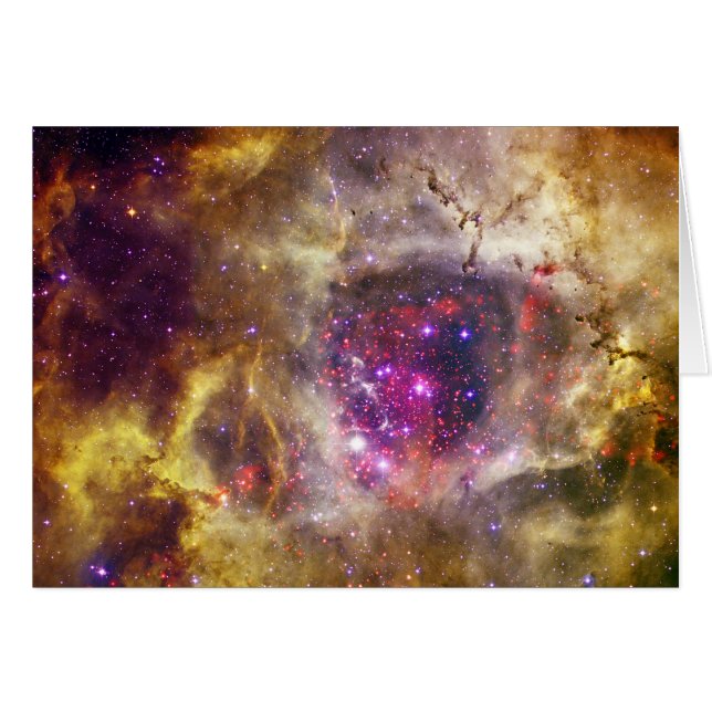 Rosette Nebula Caldwell 49 Le coeur d'un Rose (Devant horizontal)