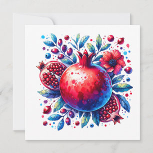 Rosh Hashana Eau couleur grenade