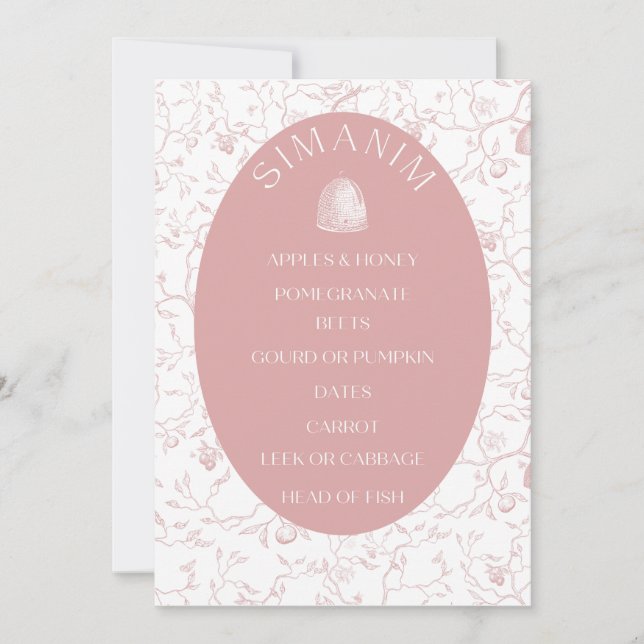 Rosh Hashanah étiquettes cadeaux Note Carte (Devant)