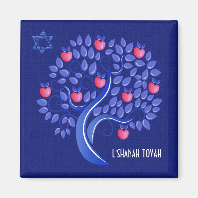 Rosh Hashanah. Magnet cadeau du Nouvel An juif (Devant)