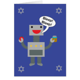 Rosh Hashanah Robot Bleep Bleep Funny Personnalise