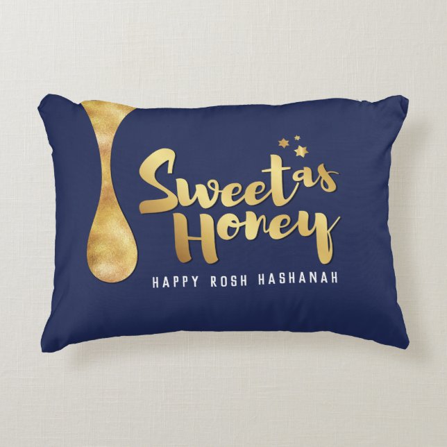 Rosh Hashanah salue Sweet en Coussin de miel (Devant)