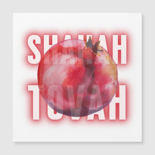 Rosh Hashanah Shanah Tovah Souhaite De La grenade (Devant)