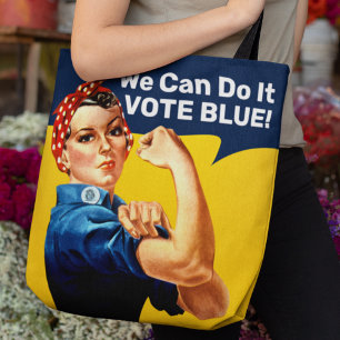 Rosie la riveteuse Bleu voté SAC FOURRE-TOUT