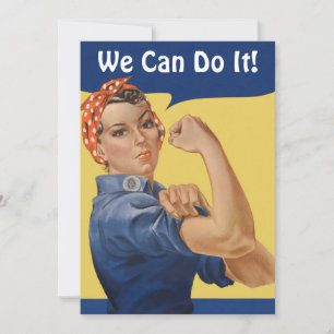 Rosie la riveteuse patriotique vintage, nous pouvo