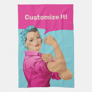 Rosie la serviette de cuisine Riveter