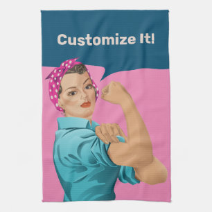 Rosie la serviette de cuisine Riveter