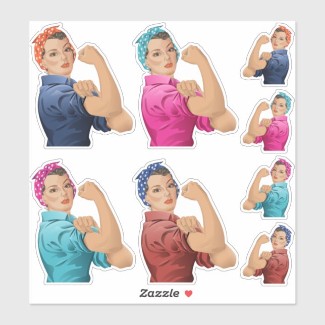 Rosie le jeu de stickers Riveter (Feuille)