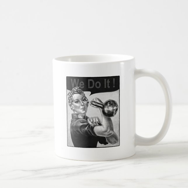 Rosie le Riveter Kettlebell Mug (Droite)