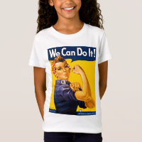 Rosie le Riveter Nous pouvons le faire T-shirt Vin