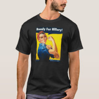 Rosie le rivoir pour le T-shirt noir des hommes de