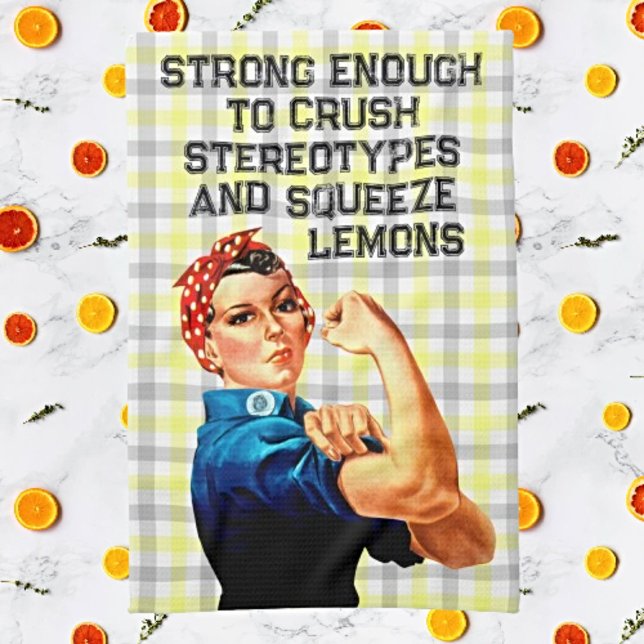Rosie Riveter Inspirée Serviette pour écraser les  (Créateur téléchargé)
