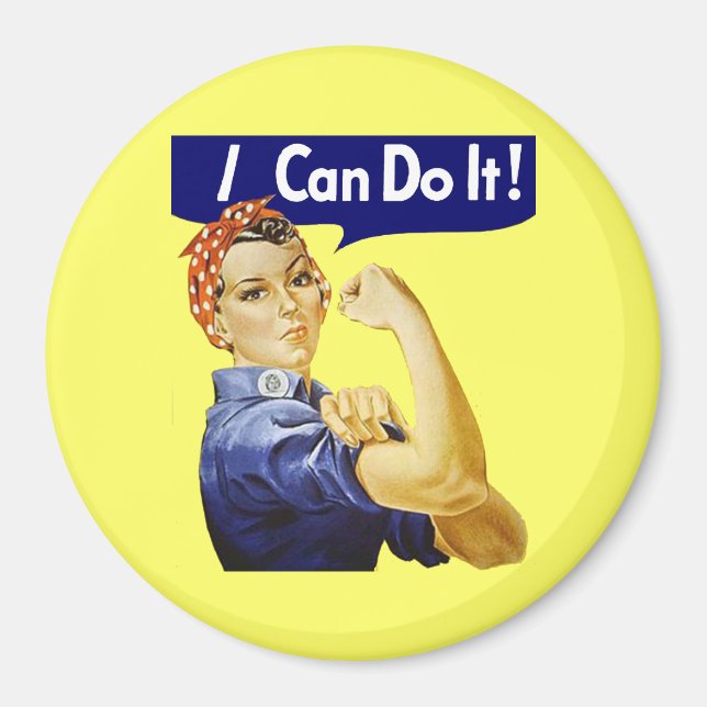 Rosie Riveter - Je peux le faire Magnet (Devant)
