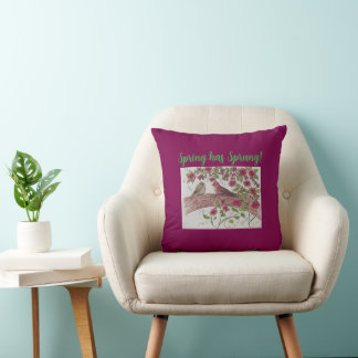 Rosie Rose Finche Coussin