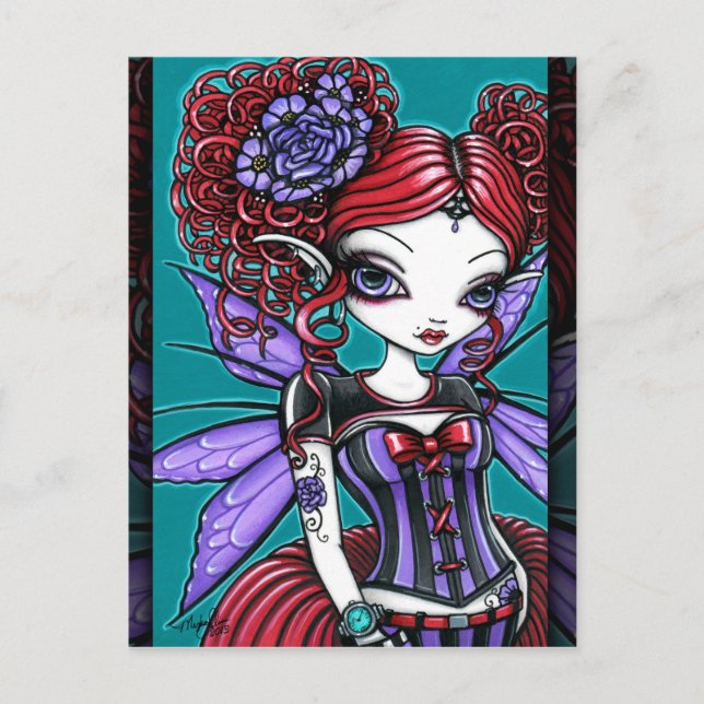 Rosie Twinkle Pixie Rose Tattoo Fairy Carte postal (Devant)