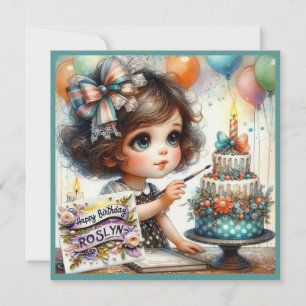 ROSLYN ~ Joyeux anniversaire ~ Décoration de gâtea