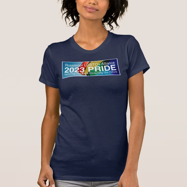 Rossmoor LGBTA Pride 2023 Couleur T-shirt femme (Devant)