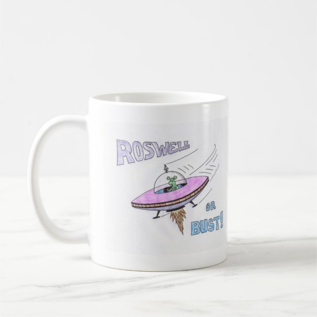 ROSWELL ou BUST ! Mug (Gauche)