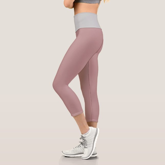 Rosy Brown Capri Leggings (Gauche)
