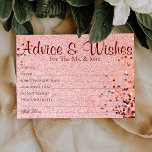 Rosy Confetti Parties scintillant Conseil Mariage<br><div class="desc">Mariage Conseils et voeux Cartes pour mariée et gardienne de mariée,  Voeux pour M. & Mme - Fête des mariées,  Jeux de Bachelorette.</div>
