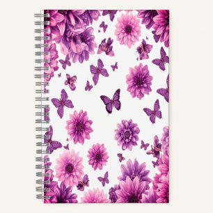 Rosy Floral Carnet rose Fleur Journal
