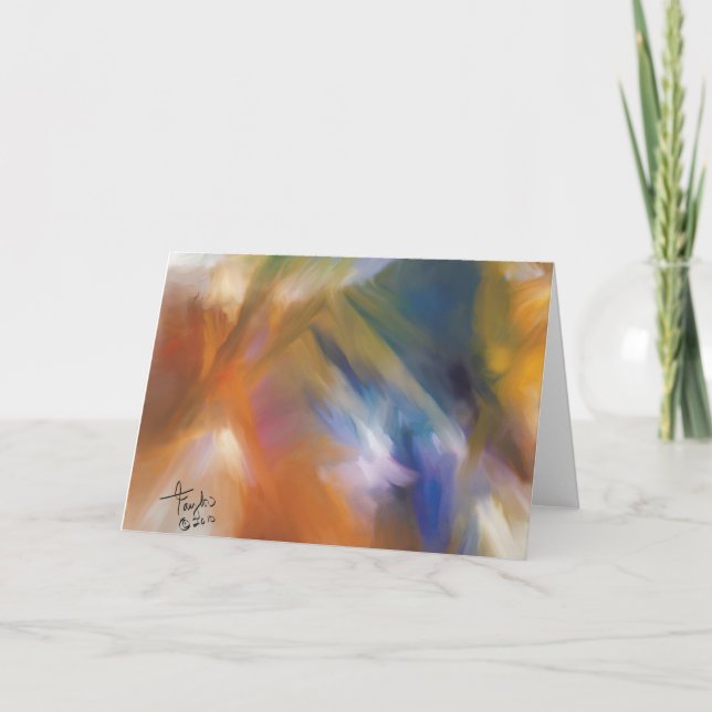 Rotation d'une nouvelle carte de voeux d'art (Devant)