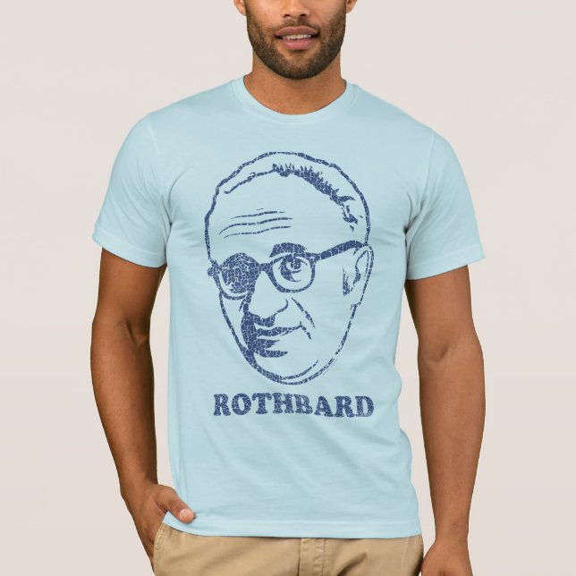 Rothbard a affligé le T-shirt - customisé (Devant)
