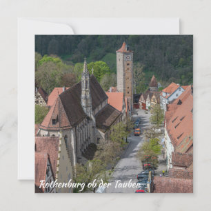 Rothenburg ob der tauber vieille ville d'en haut