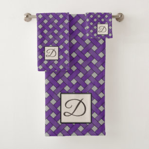Rotin violet tissé sur couleur personnalisée avec