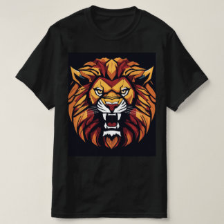 "Rôtir avec confiance : T-shirt Gras Lion imprimé