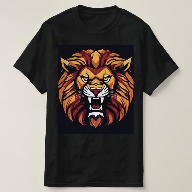 "Rôtir avec confiance : T-shirt Gras Lion imprimé  (Design devant)