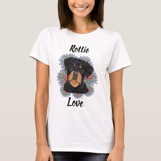 Rottie Love Rottweiler Women’s T-Shirt | Cute Dog  (Devant)