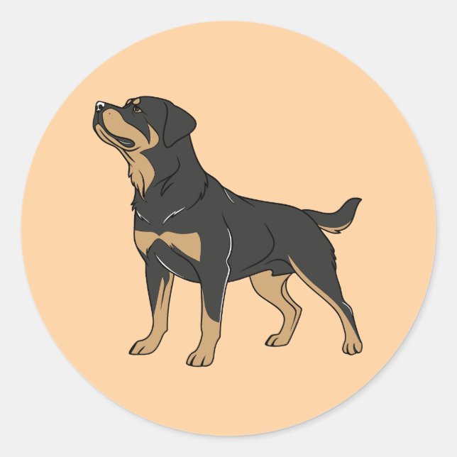Rottie Power: Bold Rottweiler Dog Sticker for True (Devant)