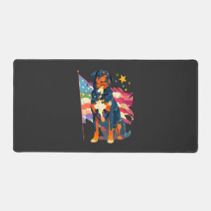Rottweiler patriotique avec art de drapeau américa