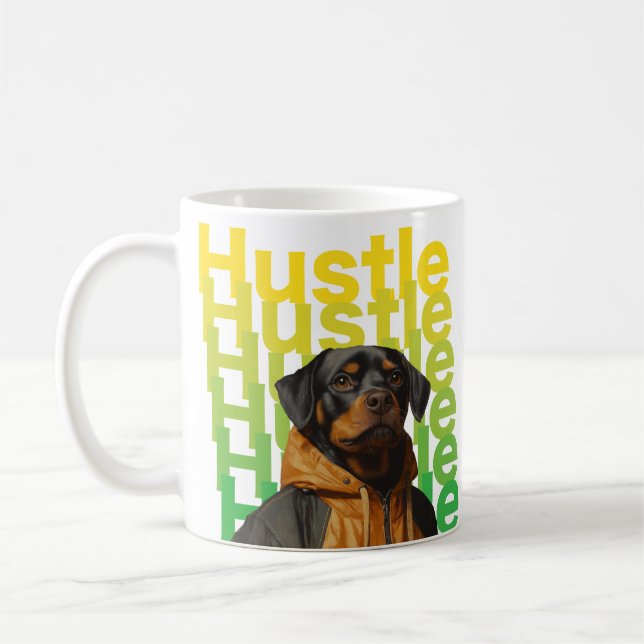 rottweiler portant un costume de piste tasse à caf (Gauche)