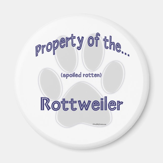 Rottweiler, propriété - Magnet (Devant)