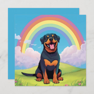 Rottweiler Rainbow Bridge Nom personnalisé Chien S
