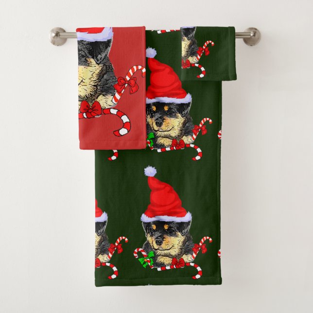 Rotweiler Puppy Christmas (En situation)