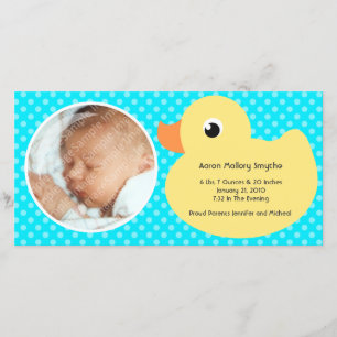 Roubber Ducky Bubble Frame Nouveau Baby Cartes pho