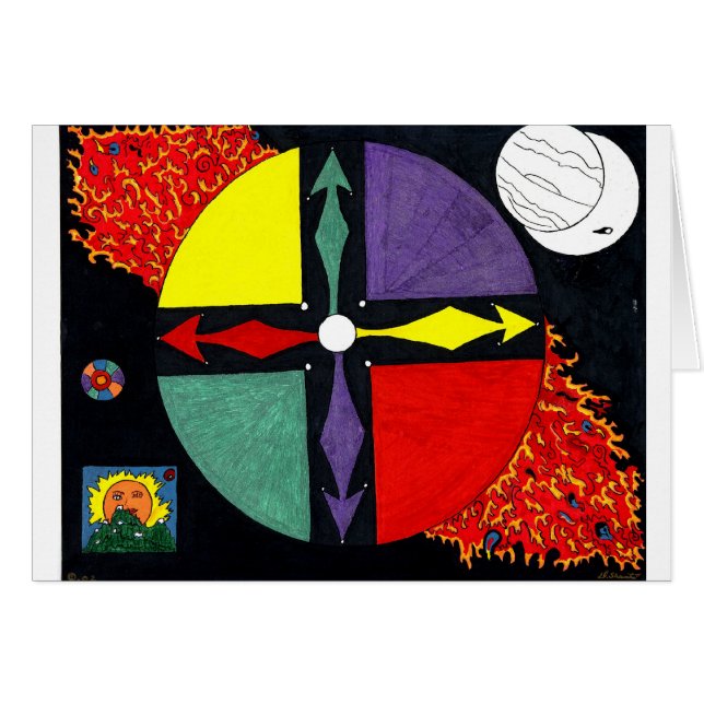 Roue africaine d'esprit (Devant horizontal)