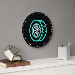 Roue Auto Neon Grande horloge