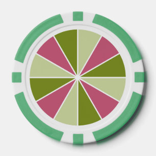 Roue couleur / Rayons jetons de poker personnalisé