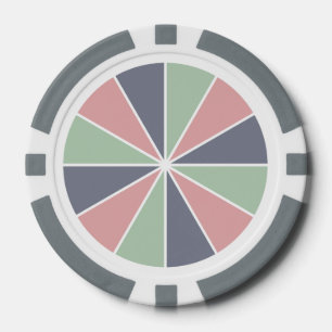 Roue couleur / Rayons jetons de poker personnalisé