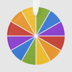 Roue couleur / Rays ornement personnalisé