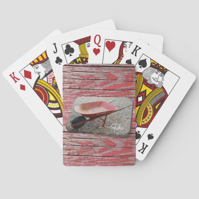 Roue de barquette de jeu de cartes (dos)