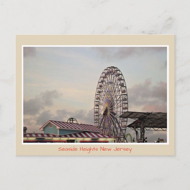 Roue de Ferris Carte Postale de Seaside Heights (Devant)