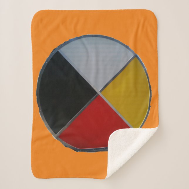 Roue de médecine petite couverture Sherpa (Devant)
