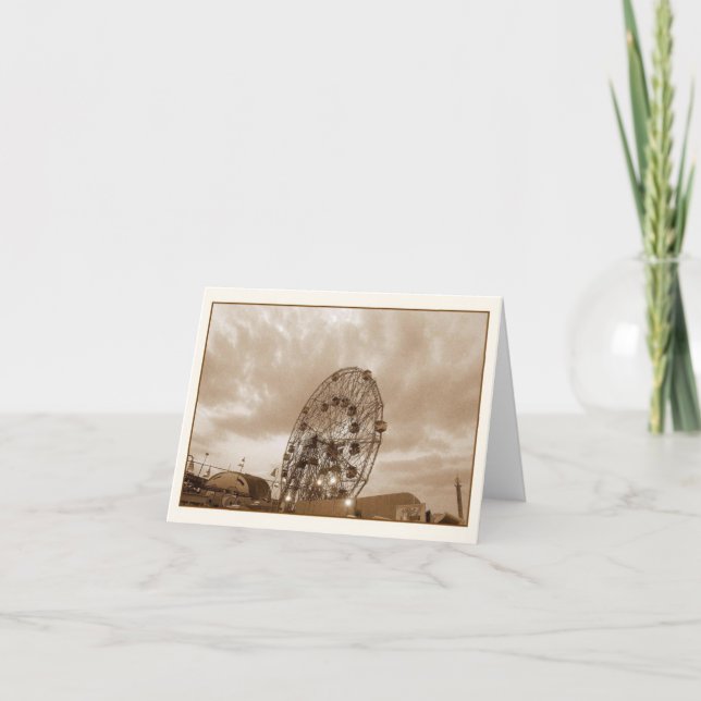 Roue de merveille à la carte vierge crépusculaire (Devant)